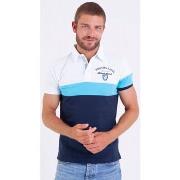 T-shirt Camberabero Polo colorblock manches courtes