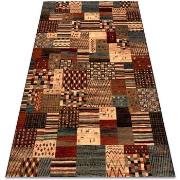 Tapis Rugsx Tapis en laine KASHQAI 4353 990 Patchwork 80x160 cm