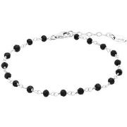 Bracelets Lotus Bracelet Silver Trendy perles noires