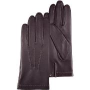 Gants Isotoner Gants Femme 3 baguettes cuir Grenat