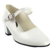 Chaussures Bienve Chaussure de flamenco avec bride blanche