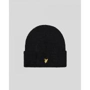 Chapeau Lyle &amp; Scott HE2105A WAFFLE BEANIE-Z86. BLACK