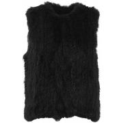 Gilet Oakwood Gilet sans manches en fourrure Ref 42156 Noir