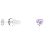 Boucles oreilles Cleor Boucles d'oreilles en argent 925/1000 et crista...