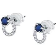 Boucles oreilles Cleor Boucles d'oreilles en or 375/1000 et saphir