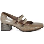 Chaussures Aplauso ZAPATO DE TACÓN MARY JANE TAUPE DE CHAROL 9995