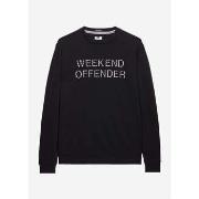 Pull Weekend Offender Warwick - chèque noir à mi-hauteur