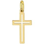 Pendentifs Brillaxis Pendentif croix ajourée or jaune 18 carats