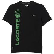 T-shirt Lacoste T-SHIRT TENNIS EN JERSEY DE COTON NOIR