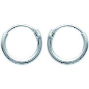 Bijoux piercing Brillaxis Créoles argent fil rond 1mm 8 mm