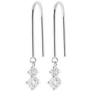 Boucles oreilles Brillaxis Boucles d'oreilles argent rhodié Oxydes de ...