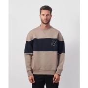 Sweat-shirt EAX - Sweat-shirt ras du cou color block