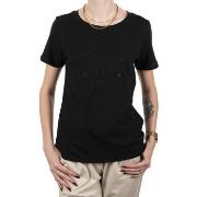 T-shirt Teddy Smith Tee Shirt SHANIA Noir