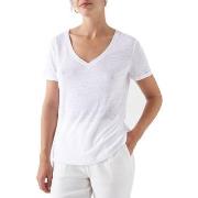 T-shirt Salsa Tee Shirt EN LIN White