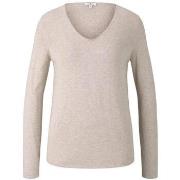 Sweat-shirt Tom Tailor Pull COL V Sand