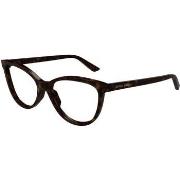 Lunettes de soleil Bottega Veneta BV1313O Cadres Optiques, Havana/Tran...