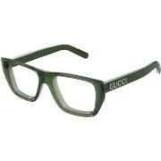 Lunettes de soleil Gucci GG1724O Cadres Optiques, Vert/Transparent, 52...