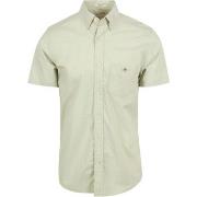 Chemise Gant Chemise Short Sleeve Vert Clair