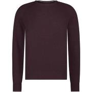 Sweat-shirt State Of Art Pull Structure Contrast Bordeaux