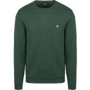 Sweat-shirt Lyle And Scott Lyle Scott Pull Vert Foncé Argyle Teal