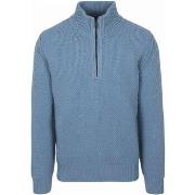 Sweat-shirt BOSS Pull Half Zip Kurano Bleu