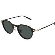 Lunettes de soleil Montblanc MB0355S Lunettes de soleil, Havana/Vert, ...