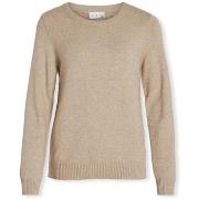 Pull Vila Noos Ril O-Neck Knit - Natural Melange