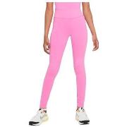 Collants enfant Nike LEGGING DRI-FIT ONE ROSE - PLAYFUL PINK/WHITE - S