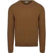 Sweat-shirt No Excess Pull Solid Jacquard Khaki