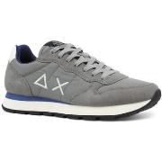 Chaussures Sun68 Running Tom Solid Sneaker Uomo Grigio Medio Z44101