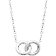 Collier Brillaxis Collier anneaux entrelacés argent rhodié