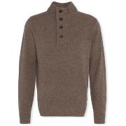 Pull Barbour Patch Half Zip Knit - Dark Stone