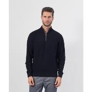 Pull Bugatti Pull nid d'abeille demi-zippé homme