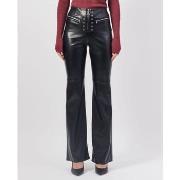 Pantalon Patrizia Pepe pantalon évasé taille haute en synthétique