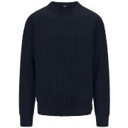 Pull K-Way Pull bleu en laine mrinos mlange Verin