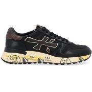 Baskets Premiata Baskets Mick en cuir noir et nylon