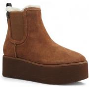 Chaussures Guess Polacco Suede Stivaletto Donna Brown FLFJL2LEA10