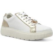 Chaussures Geox Sneaker Donna White Taupe D46XFG046JSC1ZH6