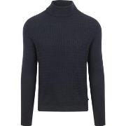 Sweat-shirt Suitable Pull Col Roulé Cable Marine