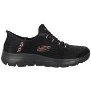 Baskets Skechers Sparkle Snake Mesh Bungee Slip-Ins W/ Air-Cooled Memo...