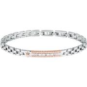 Bijoux Maserati Bracelet en acier et diamant