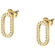 Boucles oreilles Cleor Boucles d'oreilles en acier et cristal