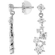 Boucles oreilles Cleor Boucles d'oreilles en or 375/1000 et zircon