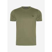 T-shirt Fred Perry T-shirt Ringer - vert couronne de laurier