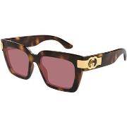 Lunettes de soleil Gucci GG1689S Lunettes de soleil, Havana/Violet, 54...