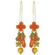 Boucles oreilles Franck Herval Boucles d'oreilles COLCHIC Orange