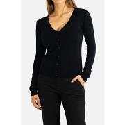 Pull Kebello Cardigan basique Noir F