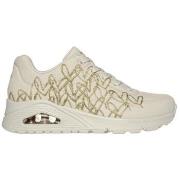 Baskets Skechers BASKETS UNO AIR GOLDEN HEART BEIGE-OR