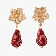 Boucles oreilles Lollipops Boucles d'oreilles bordeaux Wonderful Flowe...