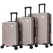 Valise Deeluxe Set de 3 valises 4 roues ABS - DOWNTOWN -